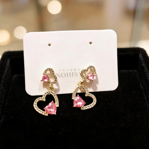 Gold_&_Pink_Alloy_Drop_&_Dangle_Earrings_For_Women