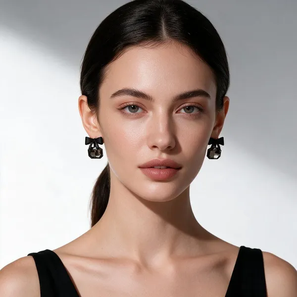 Black_Alloy_Stud_Earrings_For_Women