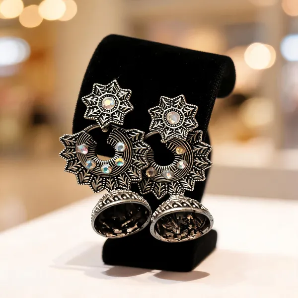 Silver_Jhumka_Earrings_For_Women