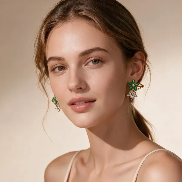 Green_Alloy_Drop_&_Dangle_Earrings_For_Women