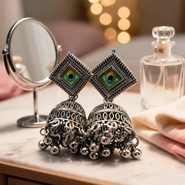 Silver_Alloy_Jhumka_Earrings_For_Women