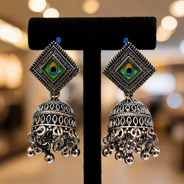 Silver_Alloy_Jhumka_Earrings_For_Women