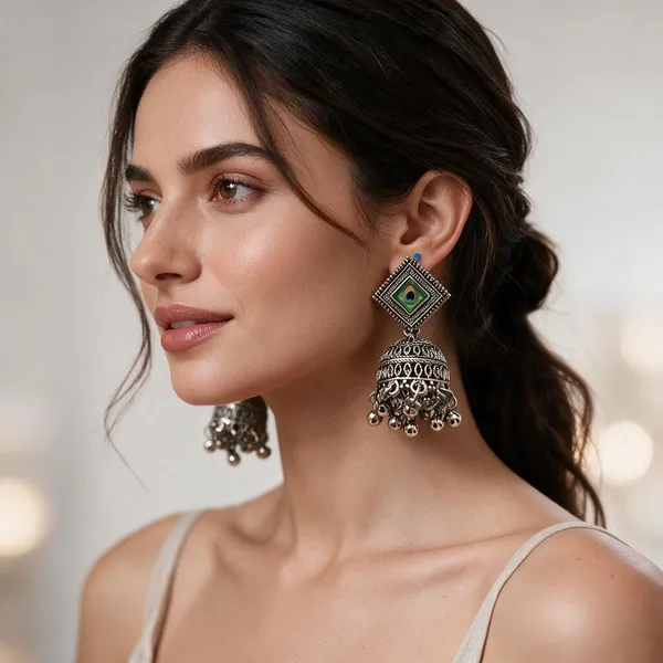 Silver_Alloy_Jhumka_Earrings_For_Women