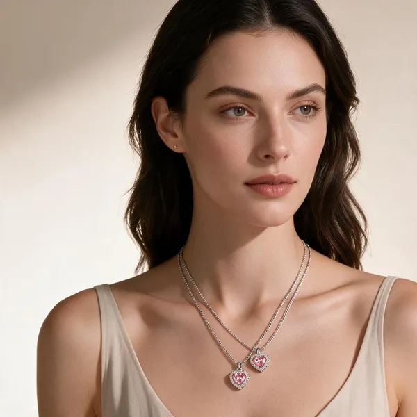 Silver_Sterling_Silver_&_Titanium_Necklace_Set_For_Women