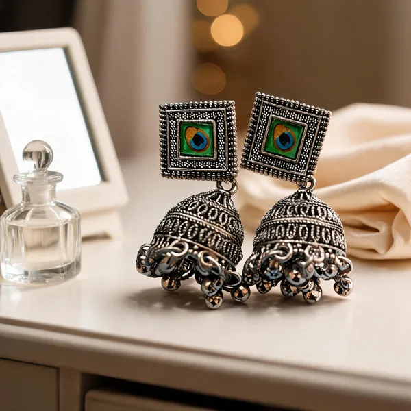 Silver_Alloy_Jhumka_Earrings_For_Women