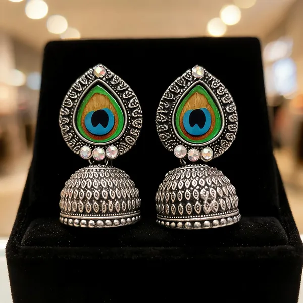 Silver_Alloy_Jhumka_Earrings_For_Women
