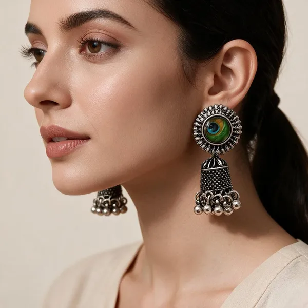 Silver_Alloy_Jhumka_Earrings_For_Women