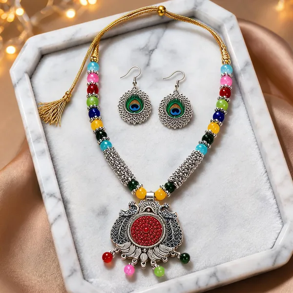 Silver_&_Alloy_Jewellery_Set_For_Women