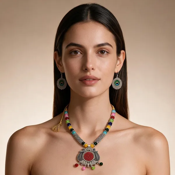 Silver_&_Alloy_Jewellery_Set_For_Women