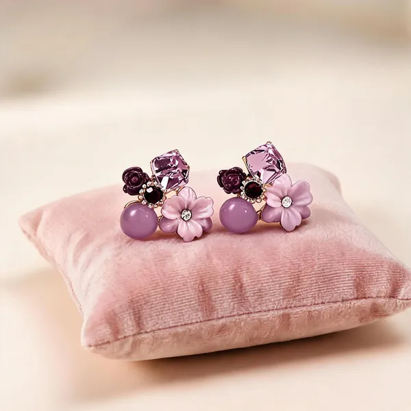 Multicolor_Cubic_Zirconia_Ad_Stone_&_Alloy_Stud_Earrings_For_Women_(Pack_of_2_)