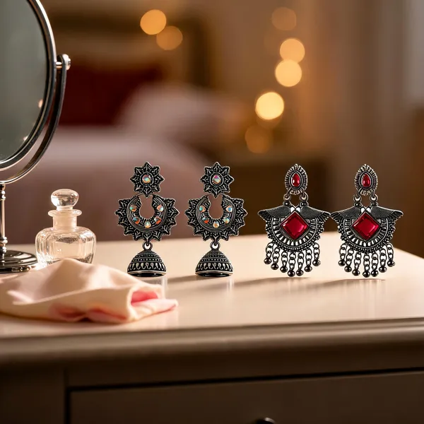 Silver_Brass_&_Alloy_Jhumka_Earrings_For_Women_(Pack_of_3_)