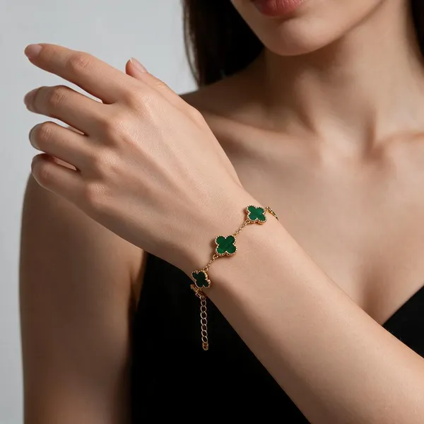 Green_Stainless_Steel_Bracelet_For_Women