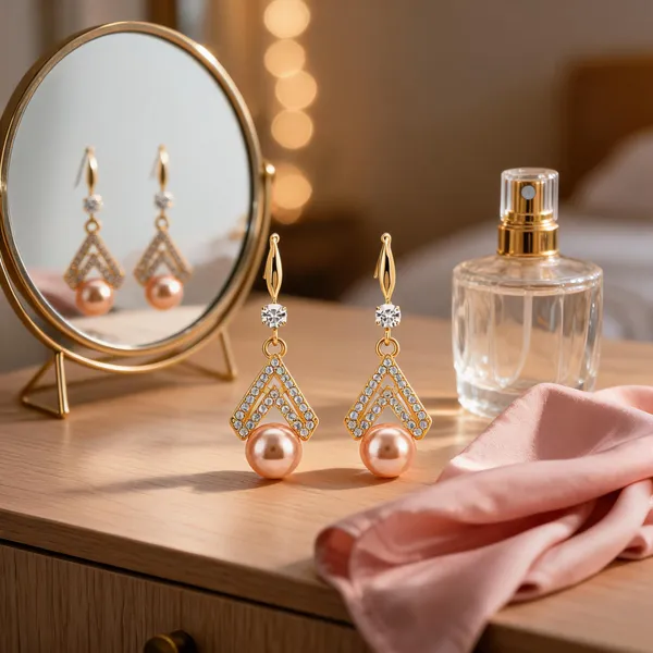 Gold_Pearl_&_Crystal_Rhinestone_Drop_&_Dangle_Earrings_For_Women