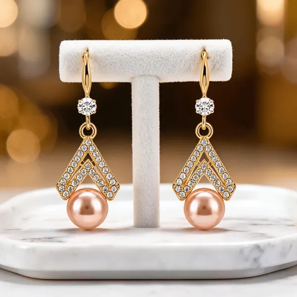 Gold_Pearl_&_Crystal_Rhinestone_Drop_&_Dangle_Earrings_For_Women