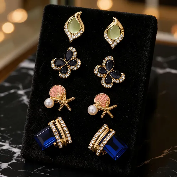 Gold_Alloy_Stud_Earrings_For_Women_(Pack_of_4_)