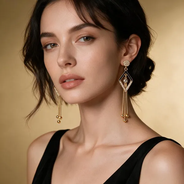 Gold_Crystal_Rhinestone_Drop_&_Dangle_Earrings_For_Women