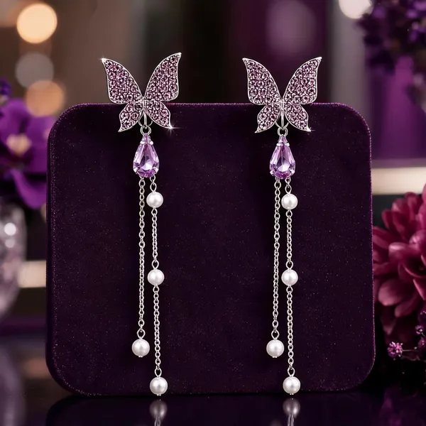Purple_Alloy_Drop_&_Dangle_Earrings_For_Women