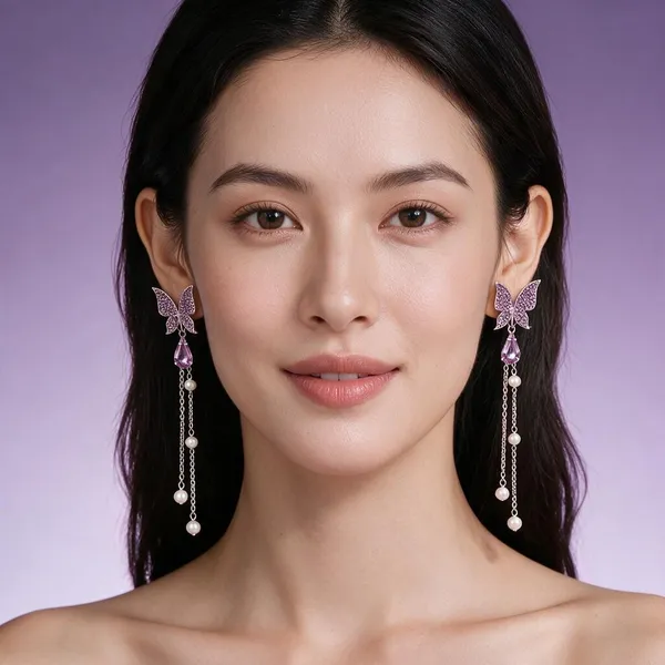 Purple_Alloy_Drop_&_Dangle_Earrings_For_Women