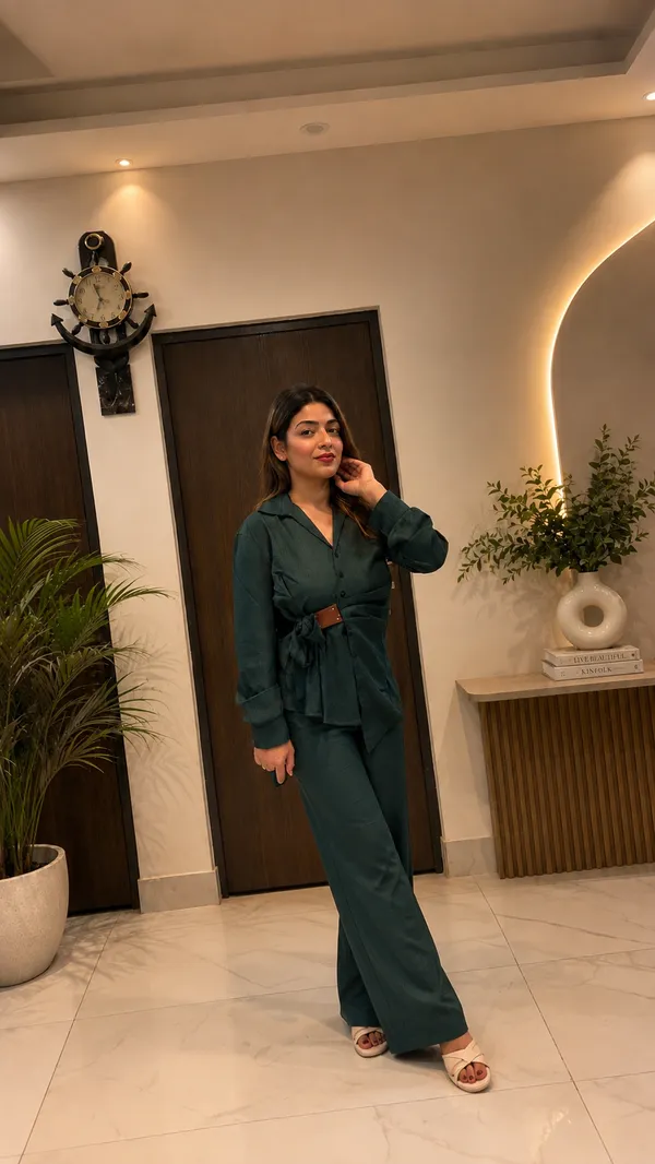 Green_Linen_Cotton_Relaxed_Fit_Co-Ord_Set_For_Women