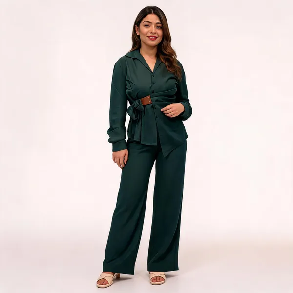 Green_Linen_Cotton_Relaxed_Fit_Co-Ord_Set_For_Women
