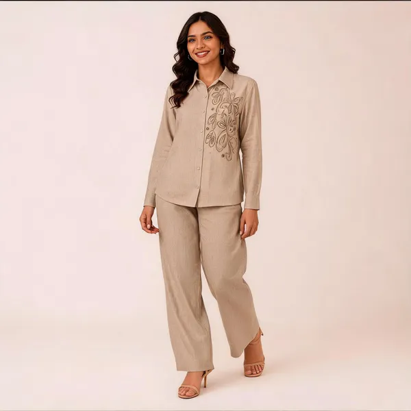 Beige_Linen_Cotton_Relaxed_Fit_Embroidered_Co-Ord_Set_For_Women