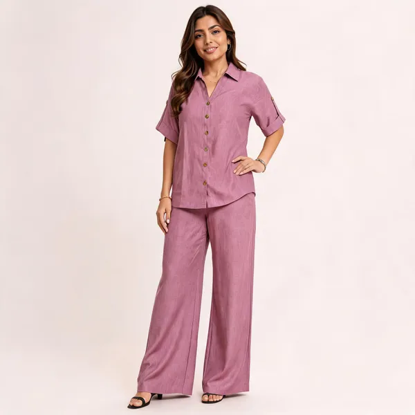 Mauve_Linen_Cotton_Relaxed_Fit_Co-Ord_Set_For_Women
