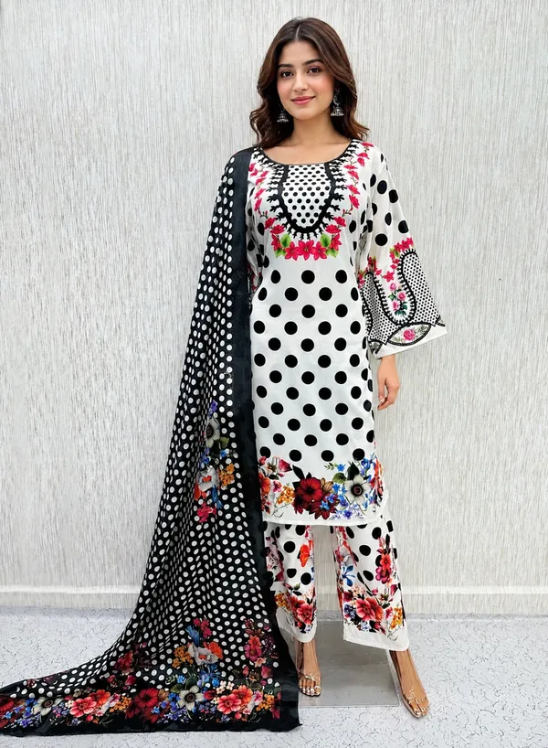White_Satin_Printed_Straight_Suit_Set_For_Women