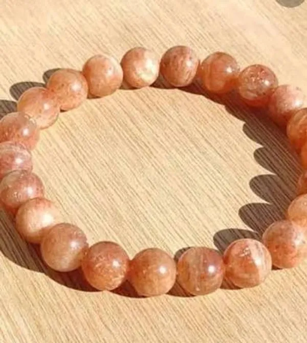 Orange_Beaded_Stretch_Bracelet_For_Unisex