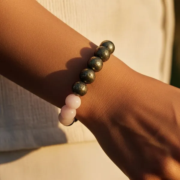 Rose_Quartz_Pyrite_Bracelet