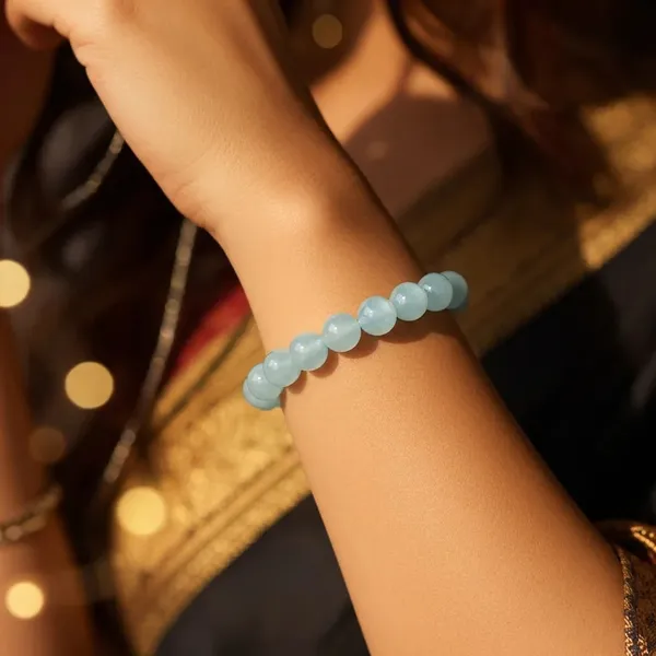 Aquamarine_Round_Beads_Bracelet