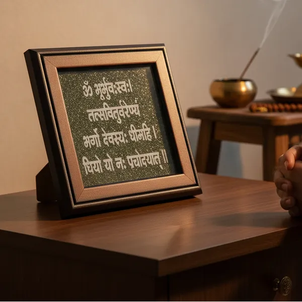 Gayatri_Mantra_Pyrite_Frame