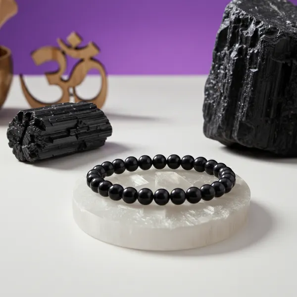Black_Tourmaline_Bracelet_Free_Raw_Selenite_Plate