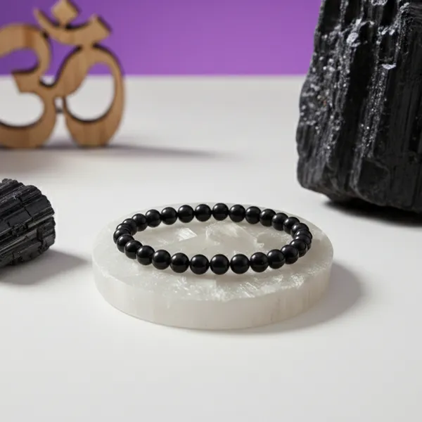 Black_Tourmaline_Bracelet_Free_Raw_Selenite_Plate