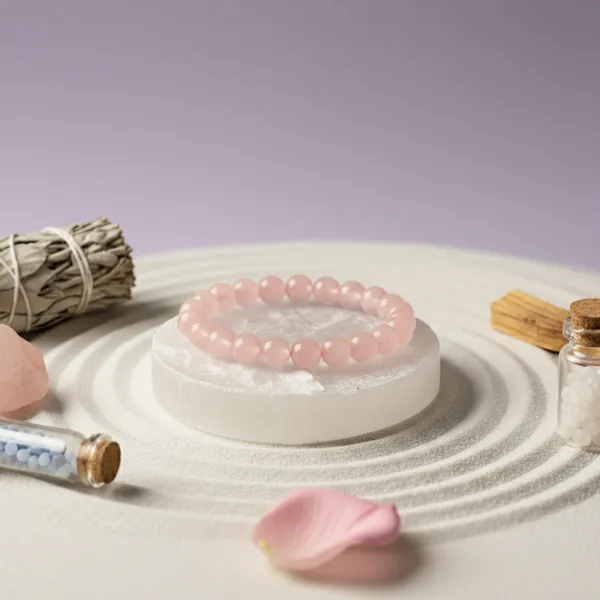 Rose_Quartz_Bracelet_With_Selenite_Plate