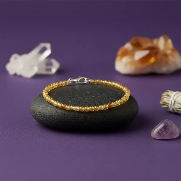 Citrine_Crystal_Anklet_2mm