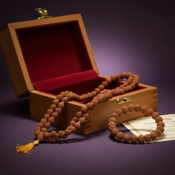 5_Mukhi_Rudraksha_Mala_8mm_With_Rudraksha_Bracelet_For_Peace