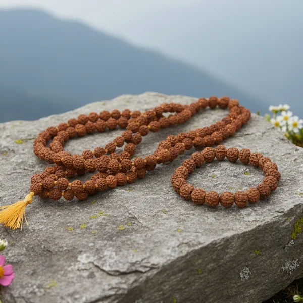 5_Mukhi_Rudraksha_Mala_8mm_With_Rudraksha_Bracelet_For_Peace