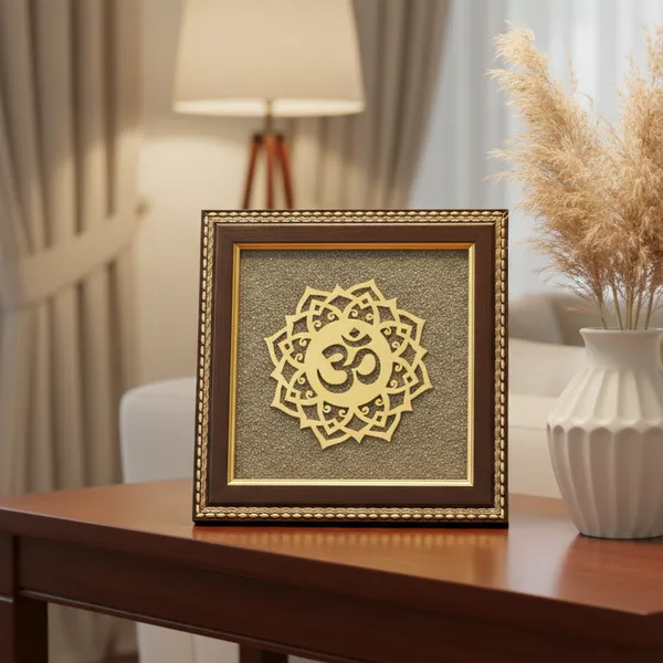 Om_Symbol_Raw_Pyrite_Frame