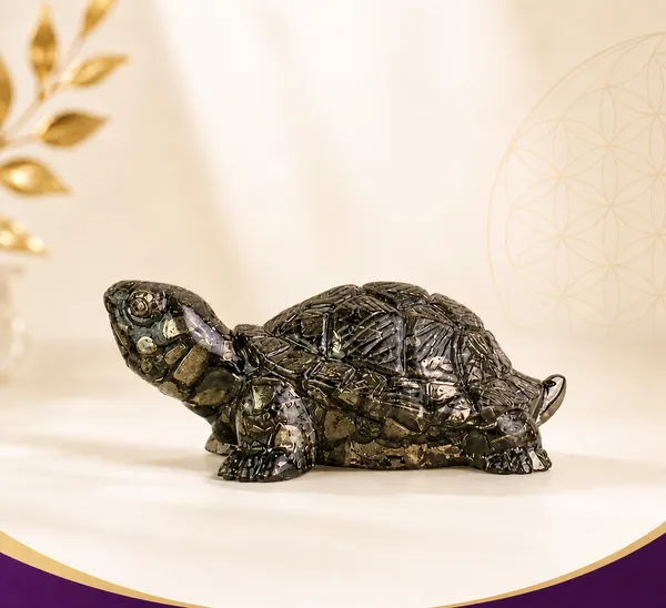 Vastu_Pyrite_Tortoise_With_Free_Raw_Selenite_Plate_Default_Title