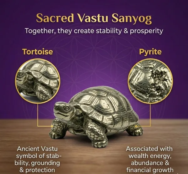 Vastu_Pyrite_Tortoise_With_Free_Raw_Selenite_Plate_Default_Title