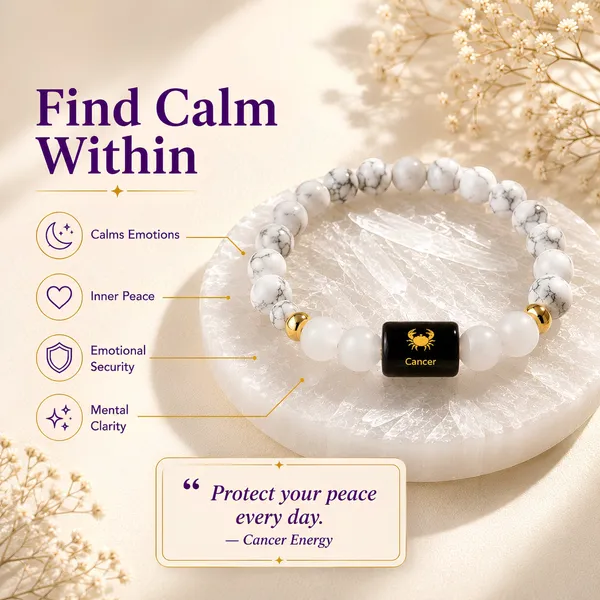 Cancer_Zodiac_Bracelet_Howlite_Clear_Quartz_Kark_Rashi