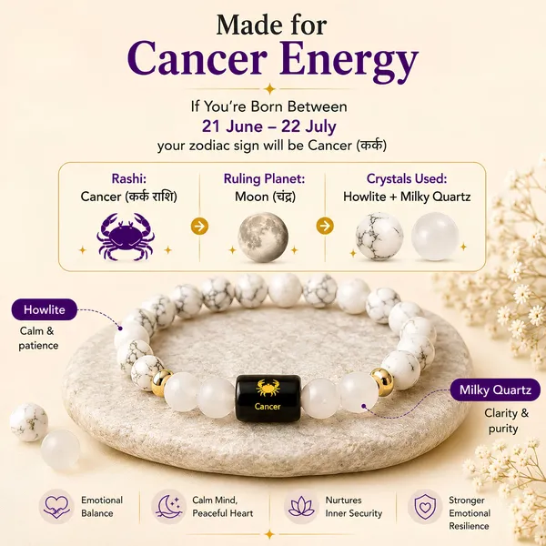 Cancer_Zodiac_Bracelet_Howlite_Clear_Quartz_Kark_Rashi