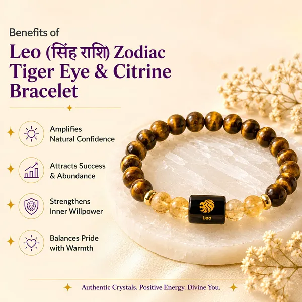 Leo_Zodiac_Bracelet_Tiger_Eye_Citrine_Singh_Rashi