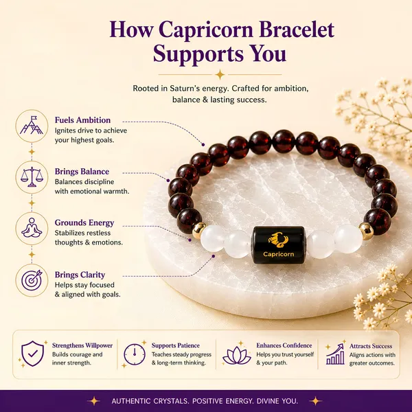 Capricorn_Zodiac_Bracelet_Garnet_Clear_Quartz_Makar_Rashi