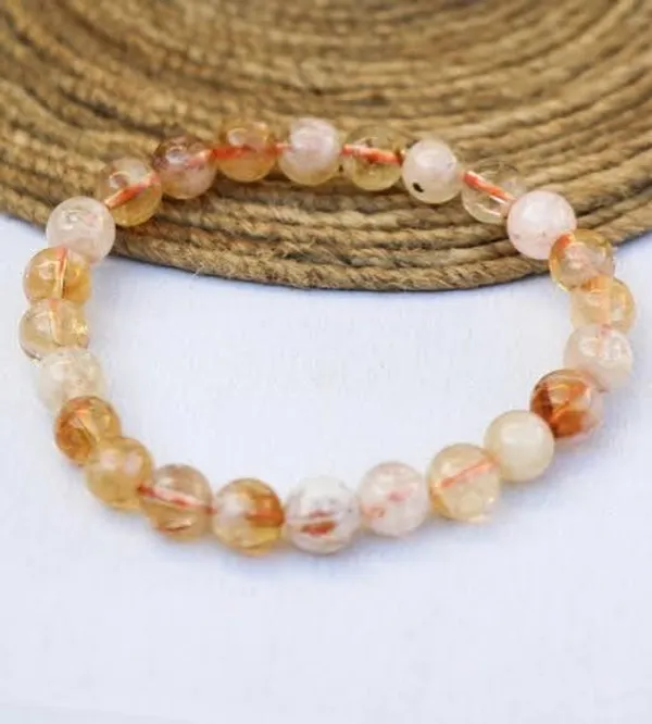 Yellow_Beaded_Stretch_Bracelet_For_Adults
