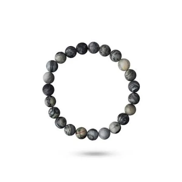 Grey_Beaded_Bracelet_For_Unisex