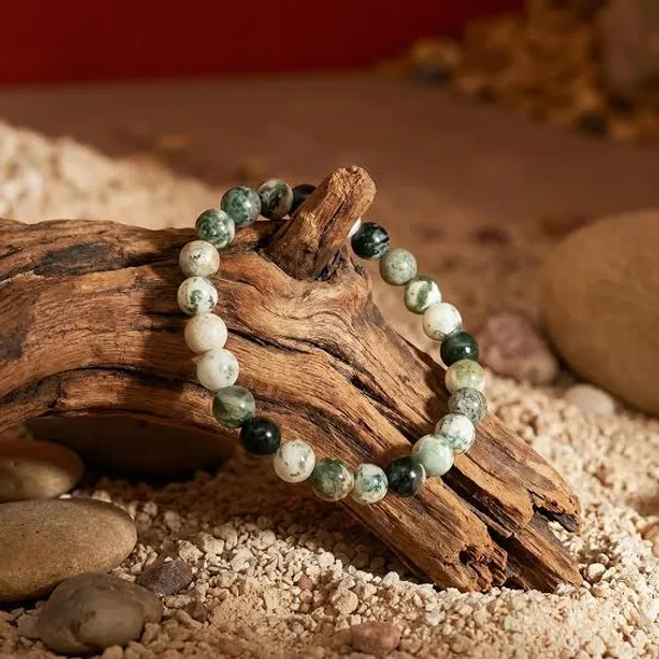 Green_And_White_Beaded_Stone_Bracelet