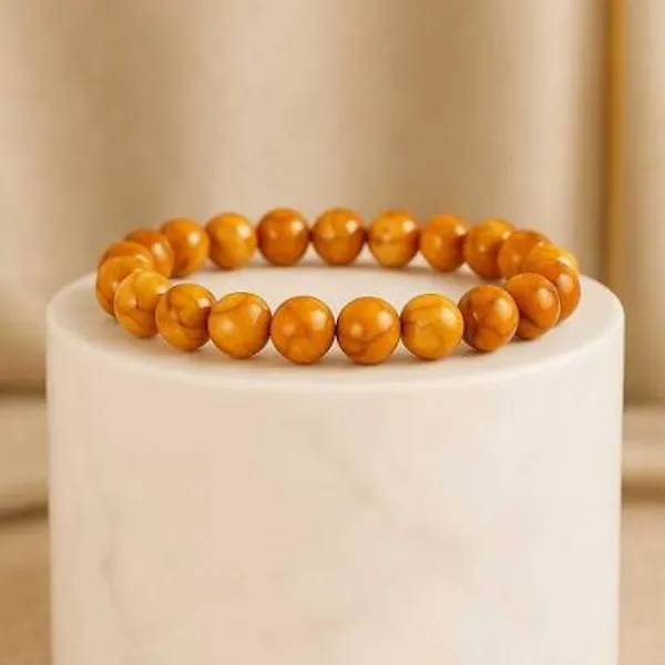 Orange_Beaded_Stretch_Bracelet