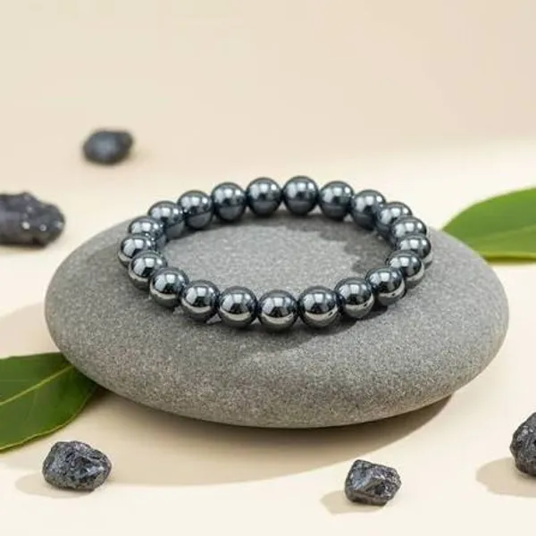 Black_Hematite_Beaded_Bracelet_For_Men_And_Women