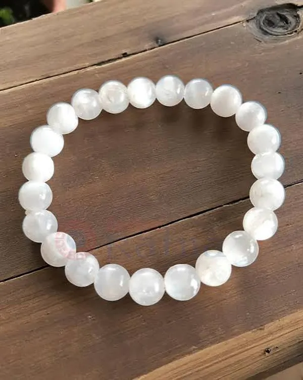 White_Beaded_Stretch_Bracelet